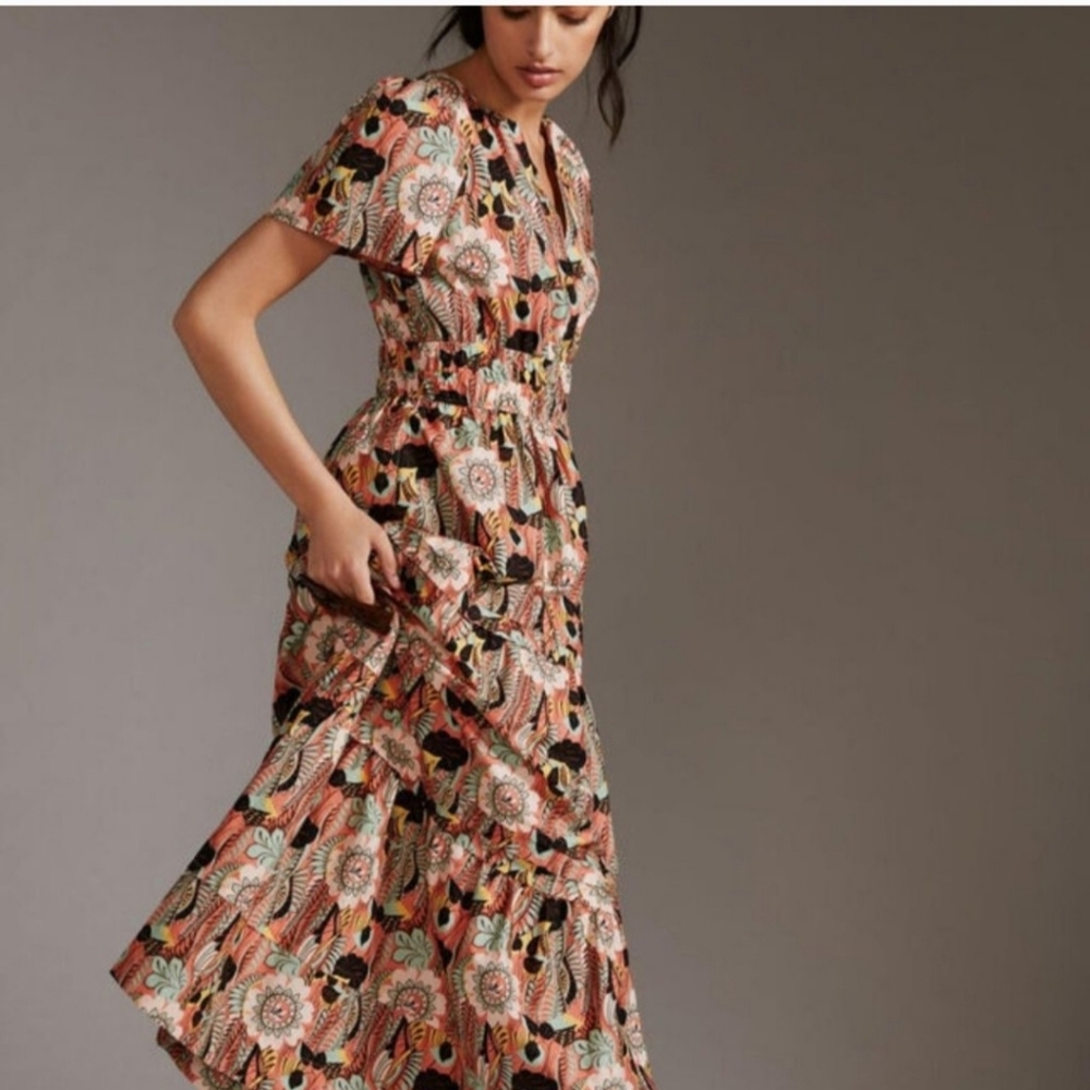 Maeve by Anthropologie- The Somerset Maxi Dress Size Large